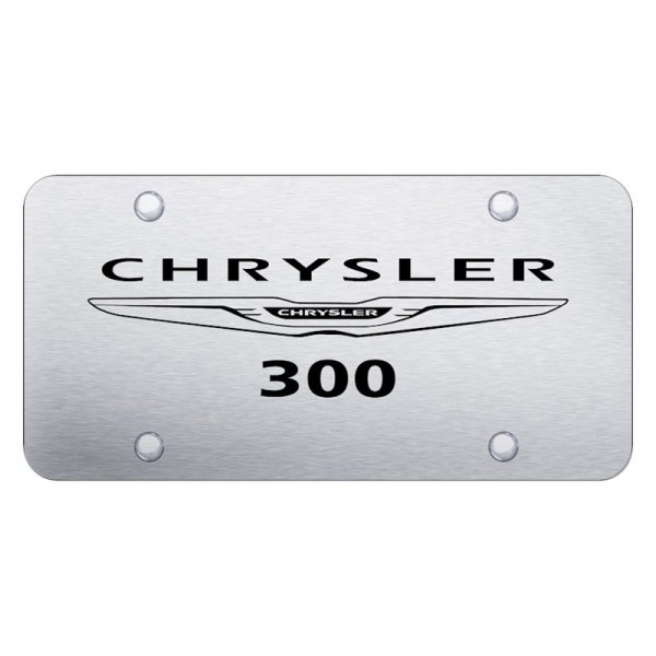 Autogold® - License Plate with Laser Etched Chrysler 300 Logo