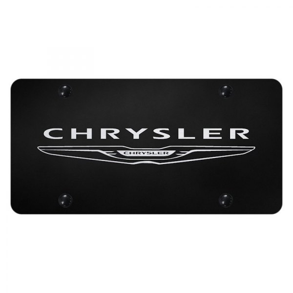 Autogold® - License Plate with Laser Etched Chrysler Logo and New Emblem