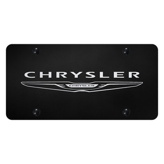 Autogold® - License Plate with Laser Etched Chrysler Logo and New Emblem