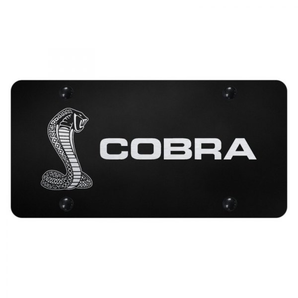 Autogold® - License Plate with Laser Etched Cobra 2 Logo