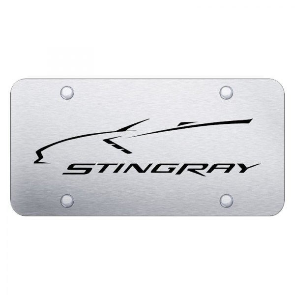 Autogold® - License Plate with Laser Etched Corvette C7 Stingray Logo