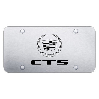 Autogold® - Brushed License Plate with Laser Etched CTS Logo