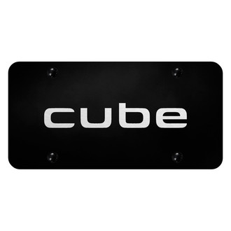 Autogold® - License Plate with Laser Etched Cube Logo