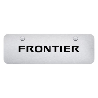 Autogold® - Brushed Mini Size License Plate with Laser Etched Frontier Logo