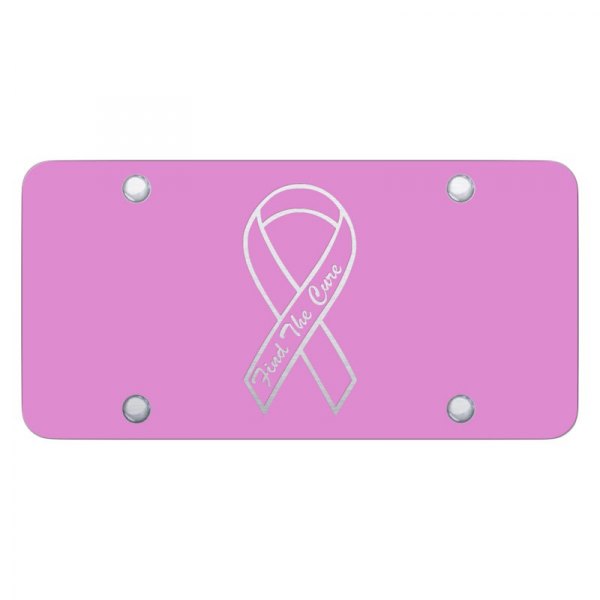 Autogold® - License Plate with Laser Etched Find The Cure Logo