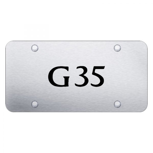 Autogold® - License Plate with Laser Etched G35 Logo