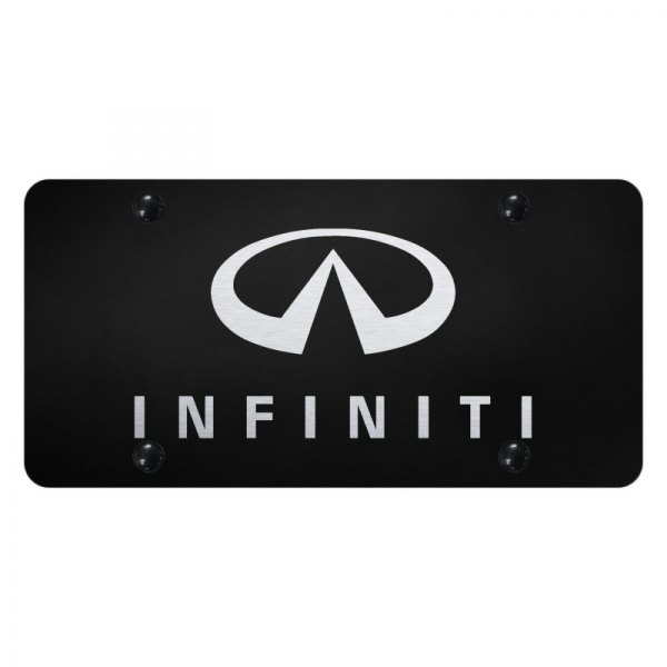 Autogold® - License Plate with Laser Etched Infiniti Logo and Emblem