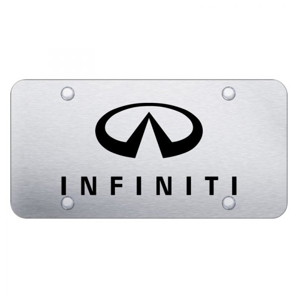 Autogold® - License Plate with Laser Etched Infiniti Logo and Emblem