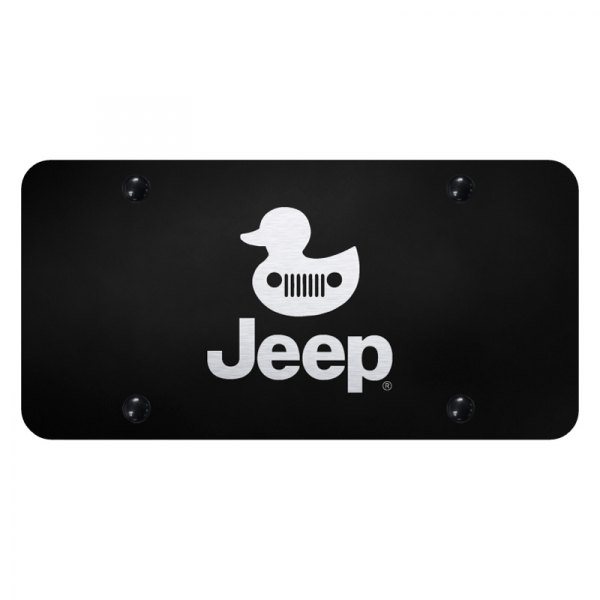 Autogold® - License Plate with Laser Etched Jeep Duck Logo