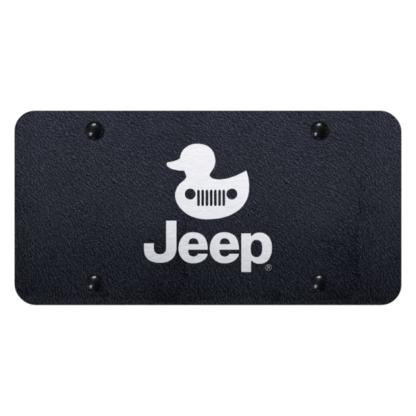 Autogold® - License Plate with Laser Etched Jeep Duck Logo