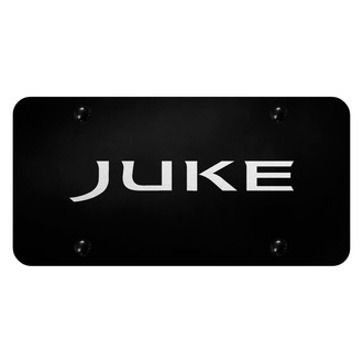 Autogold® - Black License Plate with Laser Etched Juke Logo