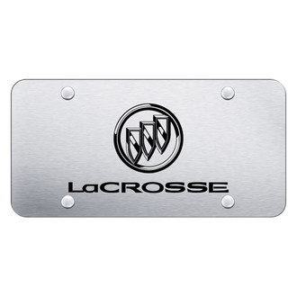 Autogold® - Chrome License Plate with Laser Etched LaCrosse Logo