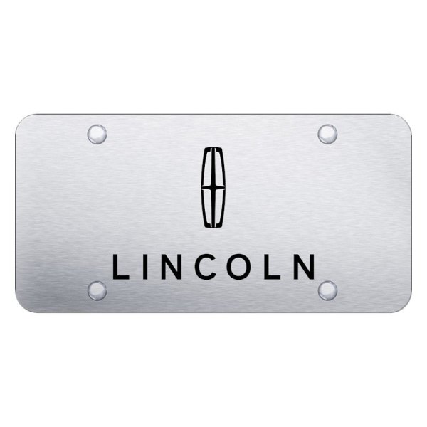Autogold® - License Plate with Laser Etched Lincoln Logo