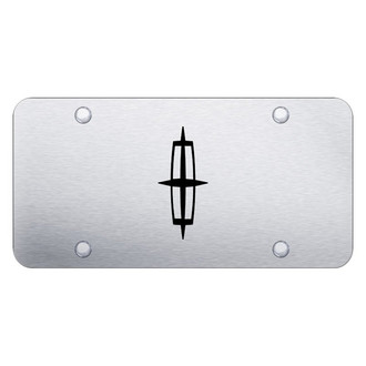 Autogold® - Brushed License Plate with Laser Etched Lincoln Only Logo