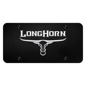 Autogold® - License Plate with Laser Etched Longhorn Skull Logo