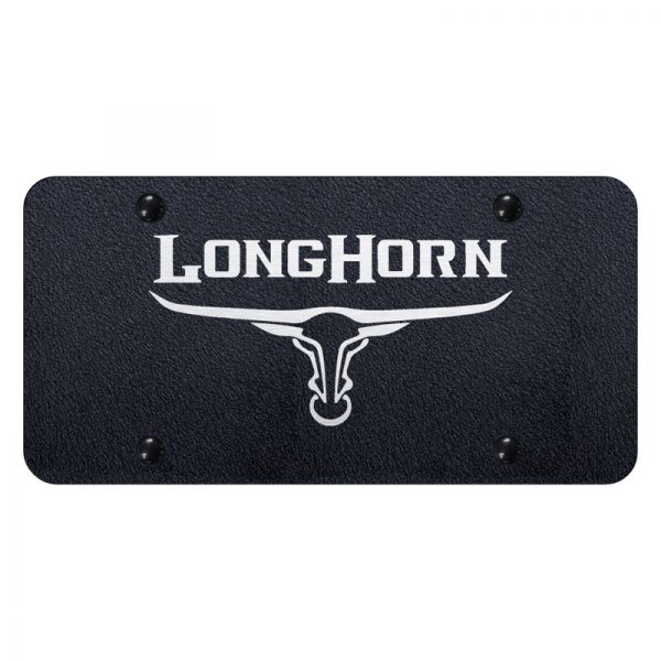 Autogold® - License Plate with Laser Etched Longhorn Skull Logo