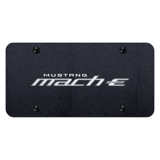 Autogold® - Rugged Black License Plate with Laser Etched Mach-E Logo