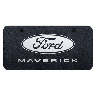 Autogold® - Rugged Black License Plate with Laser Etched Maverick 2022 Logo