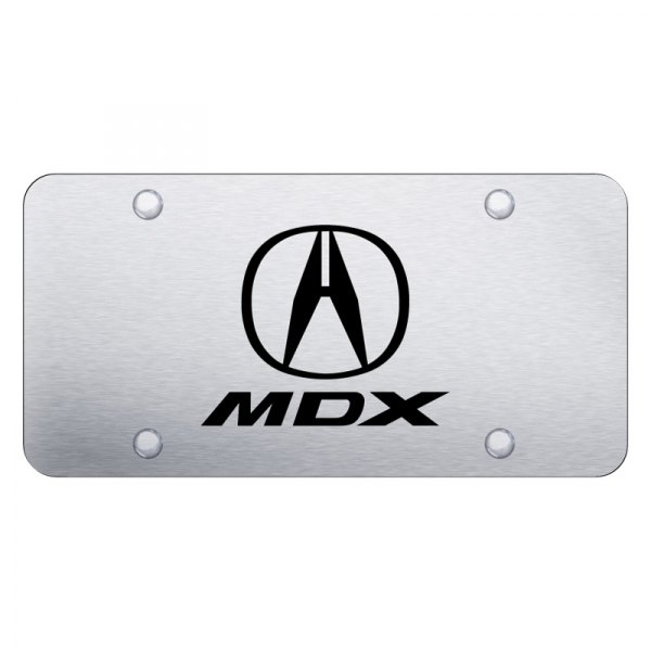 Autogold® - License Plate with Laser Etched MDX Logo and Acura Emblem