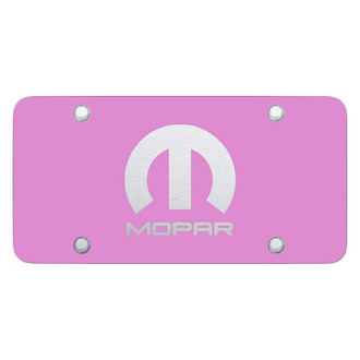 Autogold® - Pink License Plate with Laser Etched Mopar Logo
