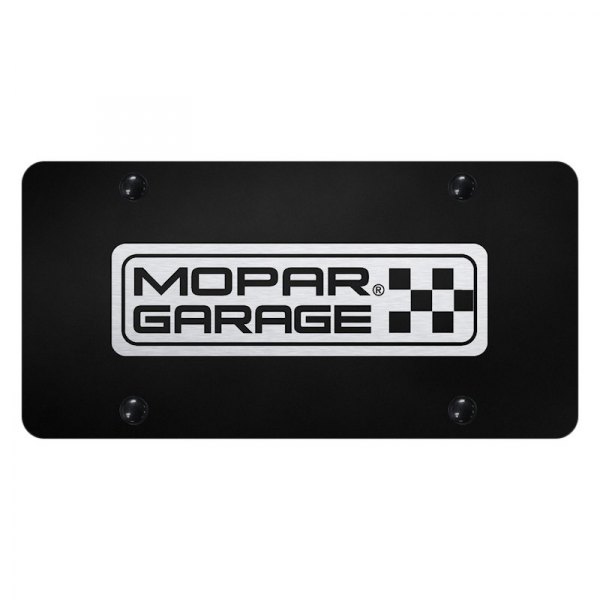 Autogold® - License Plate with Laser Etched Mopar Garage Logo