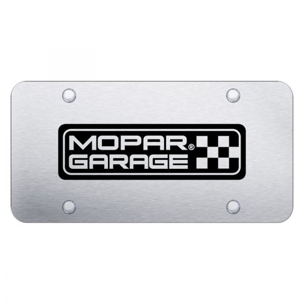 Autogold® - License Plate with Laser Etched Mopar Garage Logo