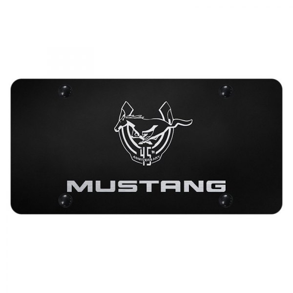 Autogold® - License Plate with Laser Etched Mustang 45th Anniversary Logo