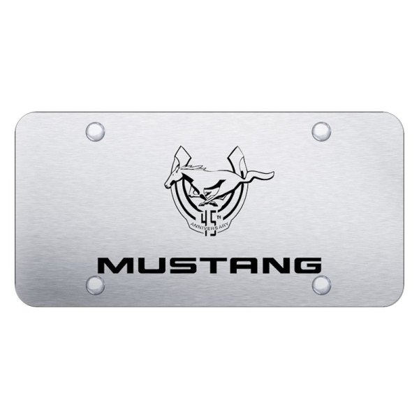 Autogold® - License Plate with Laser Etched Mustang 45th Anniversary Logo