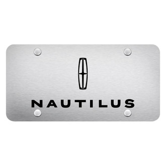 Autogold® - Brushed License Plate with Laser Etched Nautilus Logo