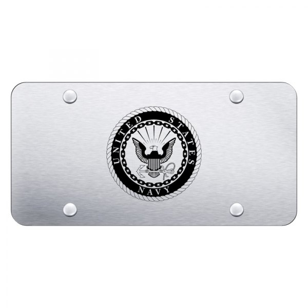 Autogold® - License Plate with 3D U.S. Navy Logo