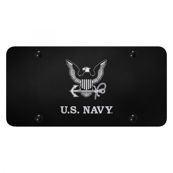 Autogold® - License Plate with Laser Etched U.S. Navy Eagle Logo