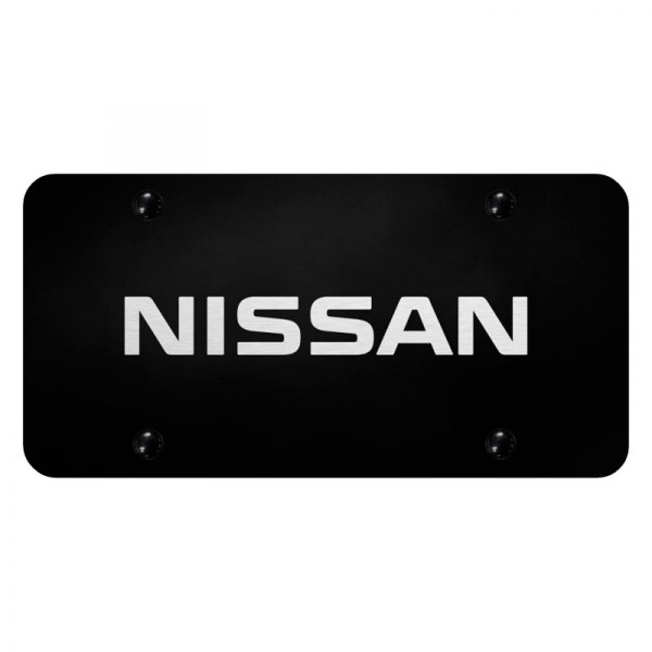 Autogold® License Plate with Laser Etched Nissan Logo
