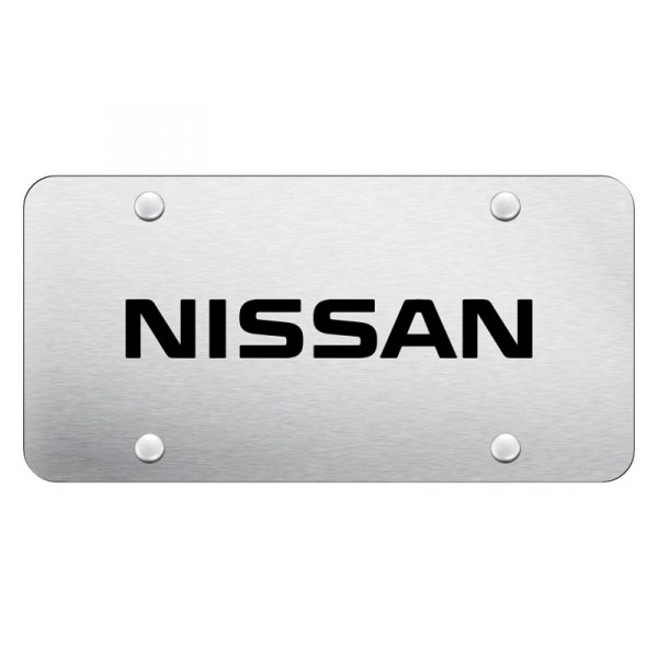 Autogold® - License Plate with Laser Etched Nissan Logo