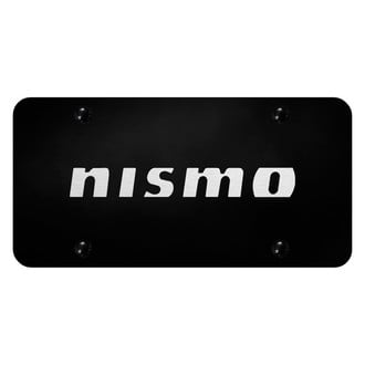 Nissan ロゴ入り ブラックメモ帳 Autogold® - License Plate with Laser Etched NISMO Logo
