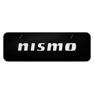 Autogold® - Black Mini Size License Plate with Laser Etched NISMO Logo