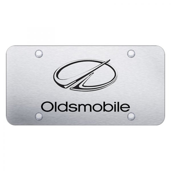Autogold® - License Plate with Laser Etched Oldsmobile Logo