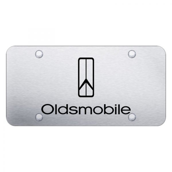 Autogold® - License Plate with Laser Etched Oldsmobile Rocket Logo