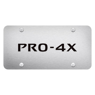 Autogold® - Brushed License Plate with Laser Etched PRO-4X Logo