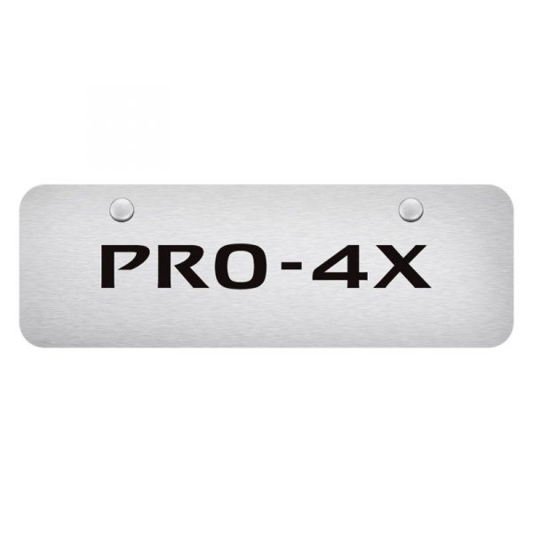Autogold® - Mini Size License Plate with Laser Etched PRO-4X Logo