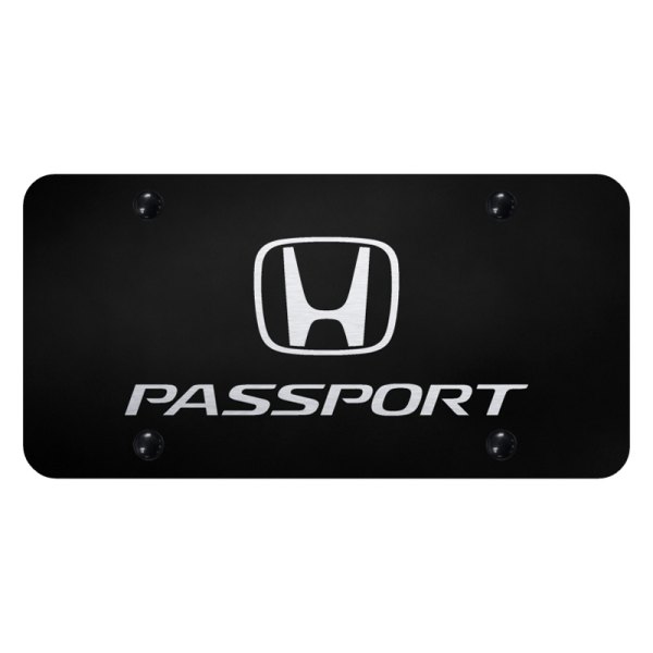 Autogold® - License Plate with Laser Etched Passport Logo