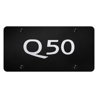 q50 license plate frame