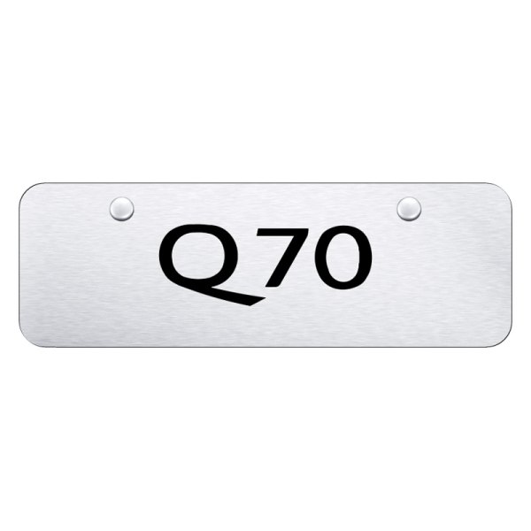 Autogold® - Mini Size License Plate with Laser Etched Q70 Logo