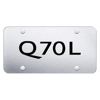 Autogold® - Brushed License Plate with Laser Etched Q70L Logo