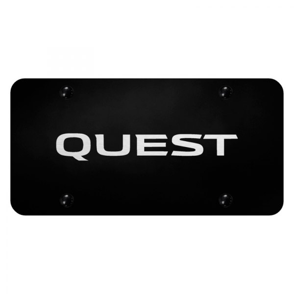 Autogold® - License Plate with Laser Etched Quest Logo