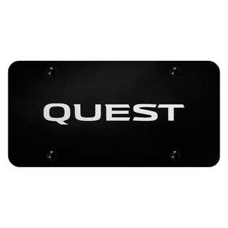 Autogold® - License Plate with Laser Etched Quest Logo