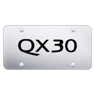 Autogold® - Brushed License Plate with Laser Etched QX30 Logo