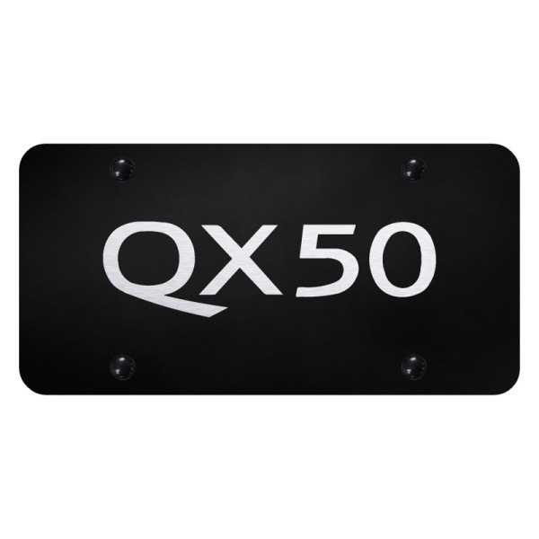 Autogold® - License Plate with Laser Etched QX50 Logo