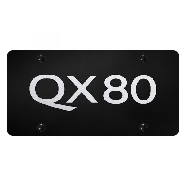 Autogold® - License Plate with Laser Etched QX80 Logo
