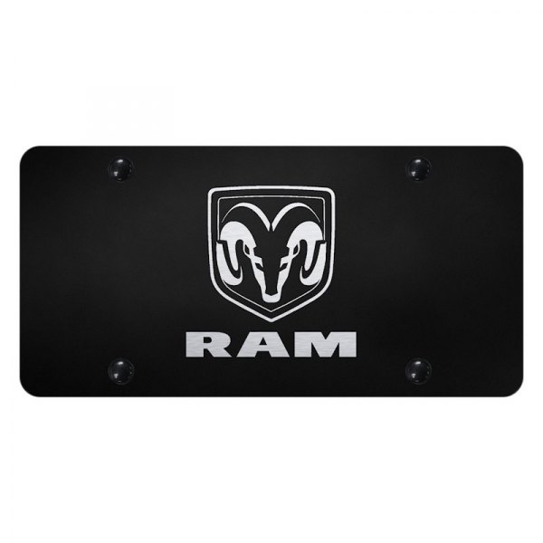 Autogold® - License Plate with Laser Etched RAM Logo and Emblem