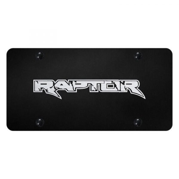 Autogold® - License Plate with Laser Etched Raptor Logo
